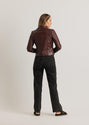 Barnabas Leather Jacket - Burgundy -