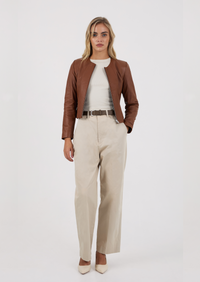 Apollo Leather Jacket - Tan