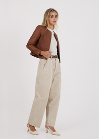 Apollo Leather Jacket - Tan