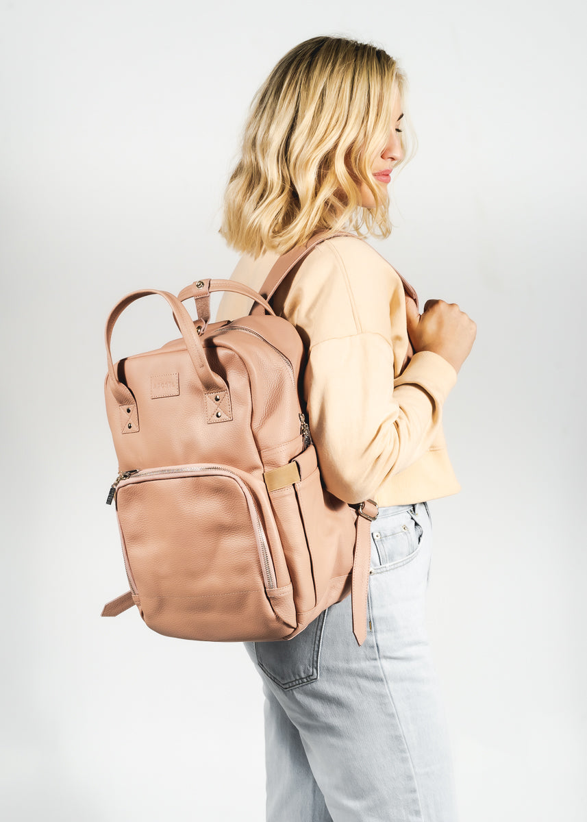 Vienna Bag - LUXE Pebble Leather - Nude -