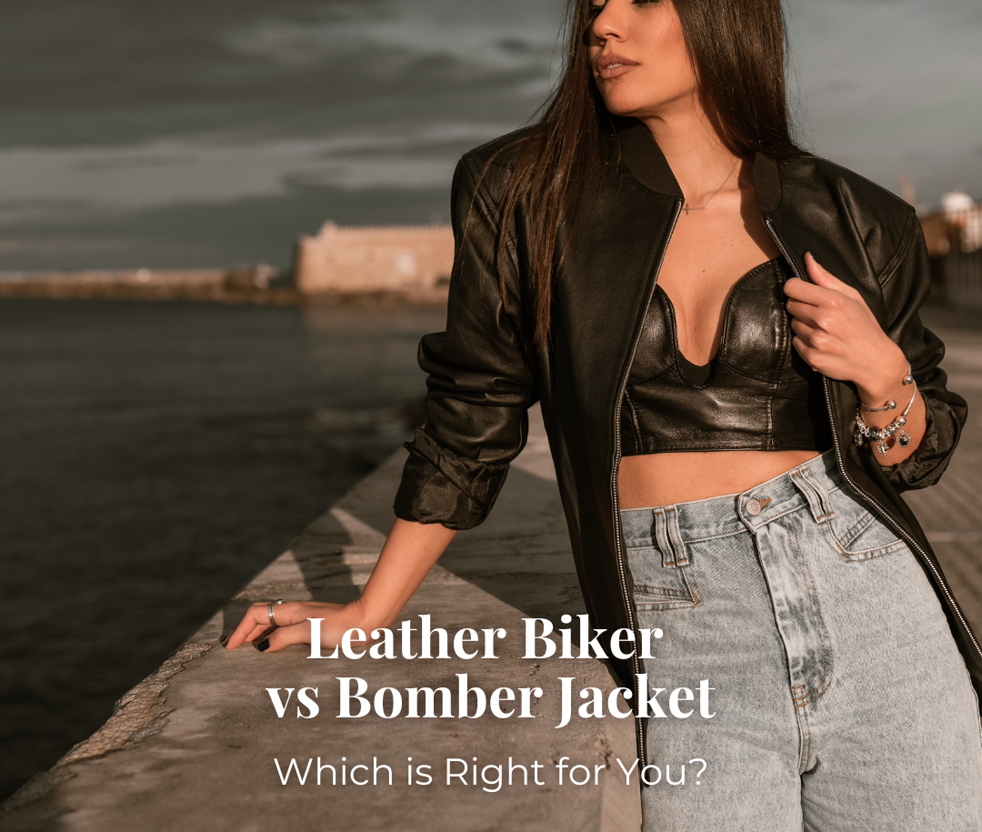 How To Wear And Style A Leather Biker VS Bomber Jacket | Apostl