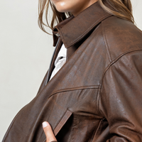 How to Style a Brown Leather Jacket