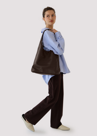 Lola Slouch Tote - Chocolate -