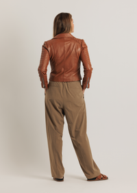 Barnabas Leather Jacket - Tan