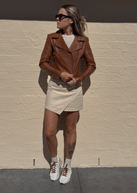 Barnabas Leather Jacket - Tan