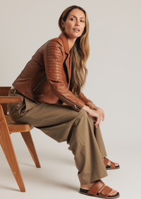 Barnabas Leather Jacket - Tan