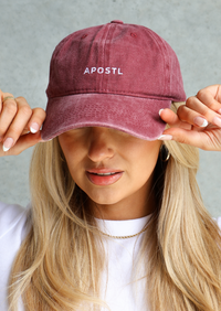Apostl Heritage Baseball Cap - Burgundy Wash