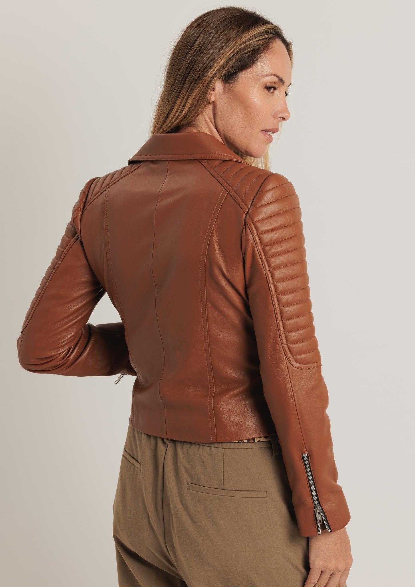 Barnabas Leather Jacket - Tan