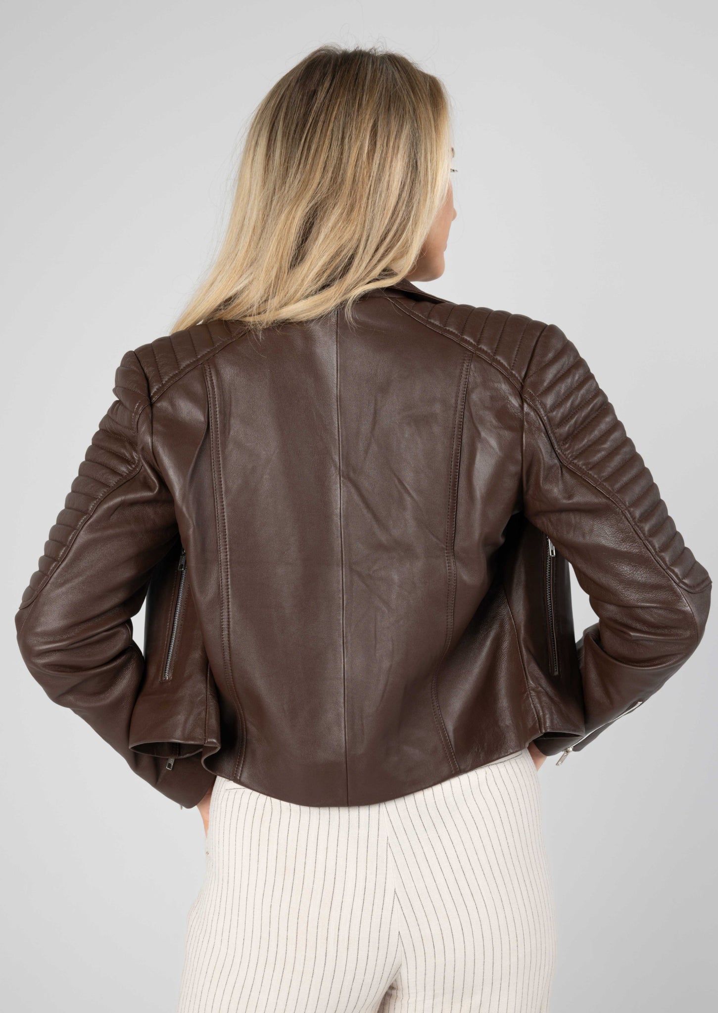 Barnabas Leather Jacket - Chocolate