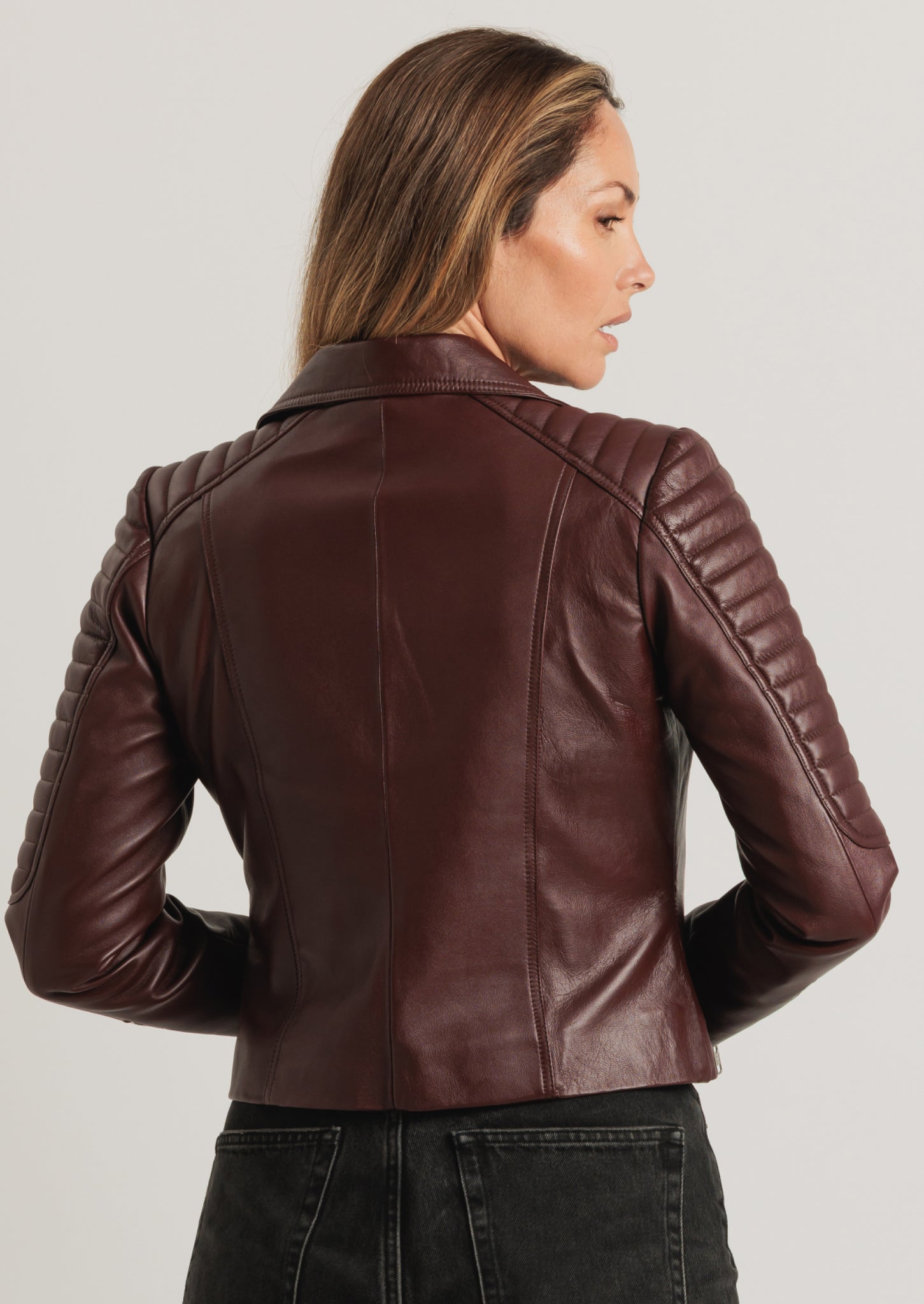 Barnabas Leather Jacket - Maroon