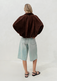 Apostl women’s brown suede bomber jacket in Australia