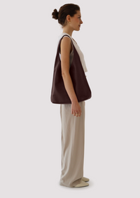 Lola Slouch Tote - Burgundy
