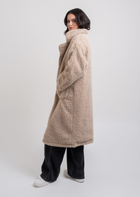 Luna Teddy Coat - Beige
