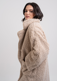 Luna Teddy Coat - Beige