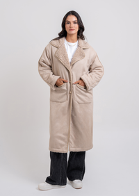Luna Teddy Coat - Beige