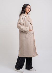 Luna Teddy Coat - Beige