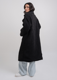 Luna Teddy Coat - Black