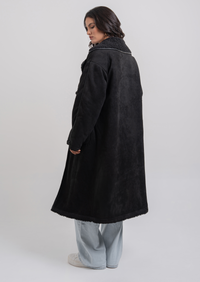 Luna Teddy Coat - Black