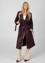 Solene Trench - Burgundy -