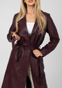 Solene Trench - Burgundy -