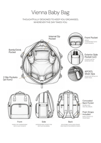 Vienna Bag - LUXE Pebble Leather - Black -