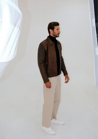 Theo Unisex Jacket - Antique Brown