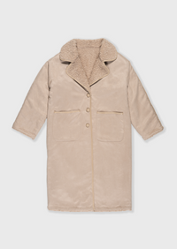 Luna Teddy Coat - Beige