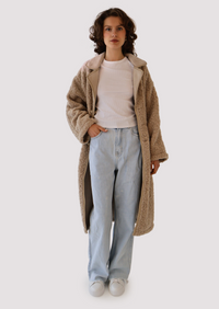 Luna Teddy Coat - Beige