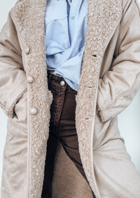 Luna Teddy Coat - Beige