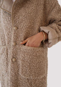Luna Teddy Coat - Beige