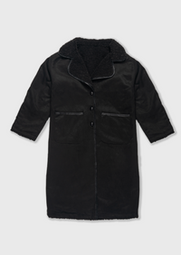 Luna Teddy Coat - Black