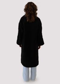 Luna Teddy Coat - Black