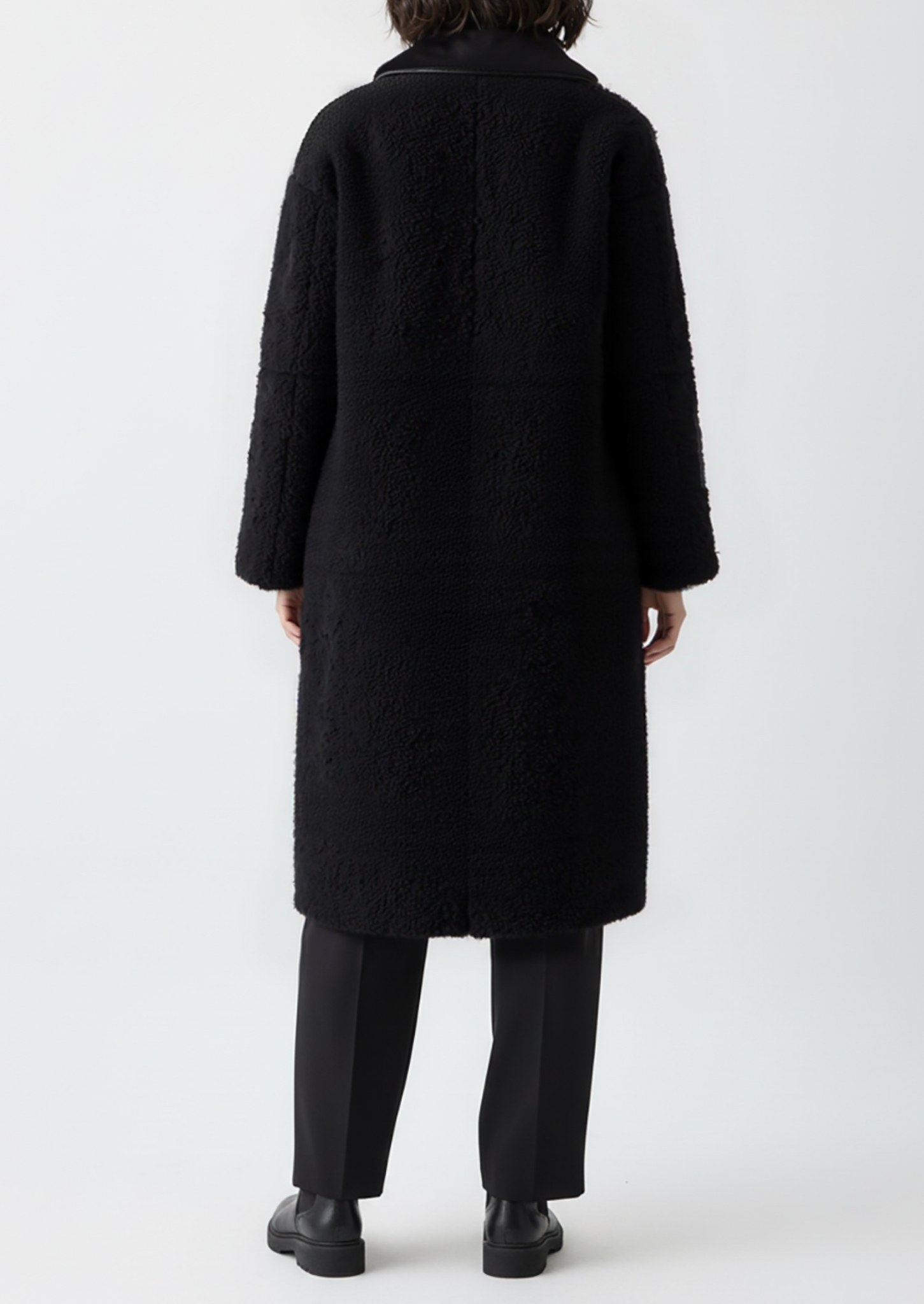 Luna Teddy Coat - Black