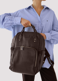 Vienna Bag - LUXE Pebble Leather - Chocolate
