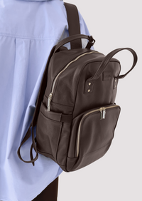 Vienna Bag - LUXE Pebble Leather - Chocolate