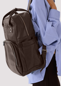 Vienna Bag - LUXE Pebble Leather - Chocolate