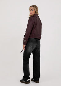 Noa Biker - Burgundy