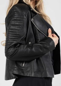 Barnabas Leather Jacket - Black