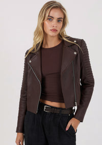 Barnabas Leather Jacket - Chocolate