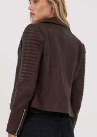 Barnabas Leather Jacket - Chocolate
