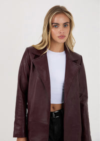 Solene Trench - Burgundy
