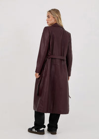 Solene Trench - Burgundy