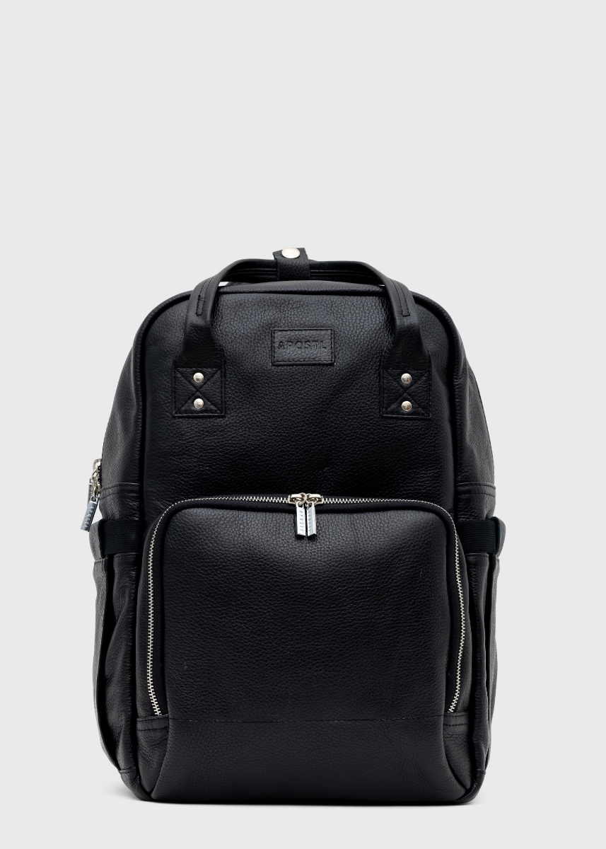 Vienna Bag - LUXE Pebble Leather - Black - Black