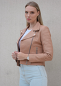 Barnabas Leather Jacket - Nude -