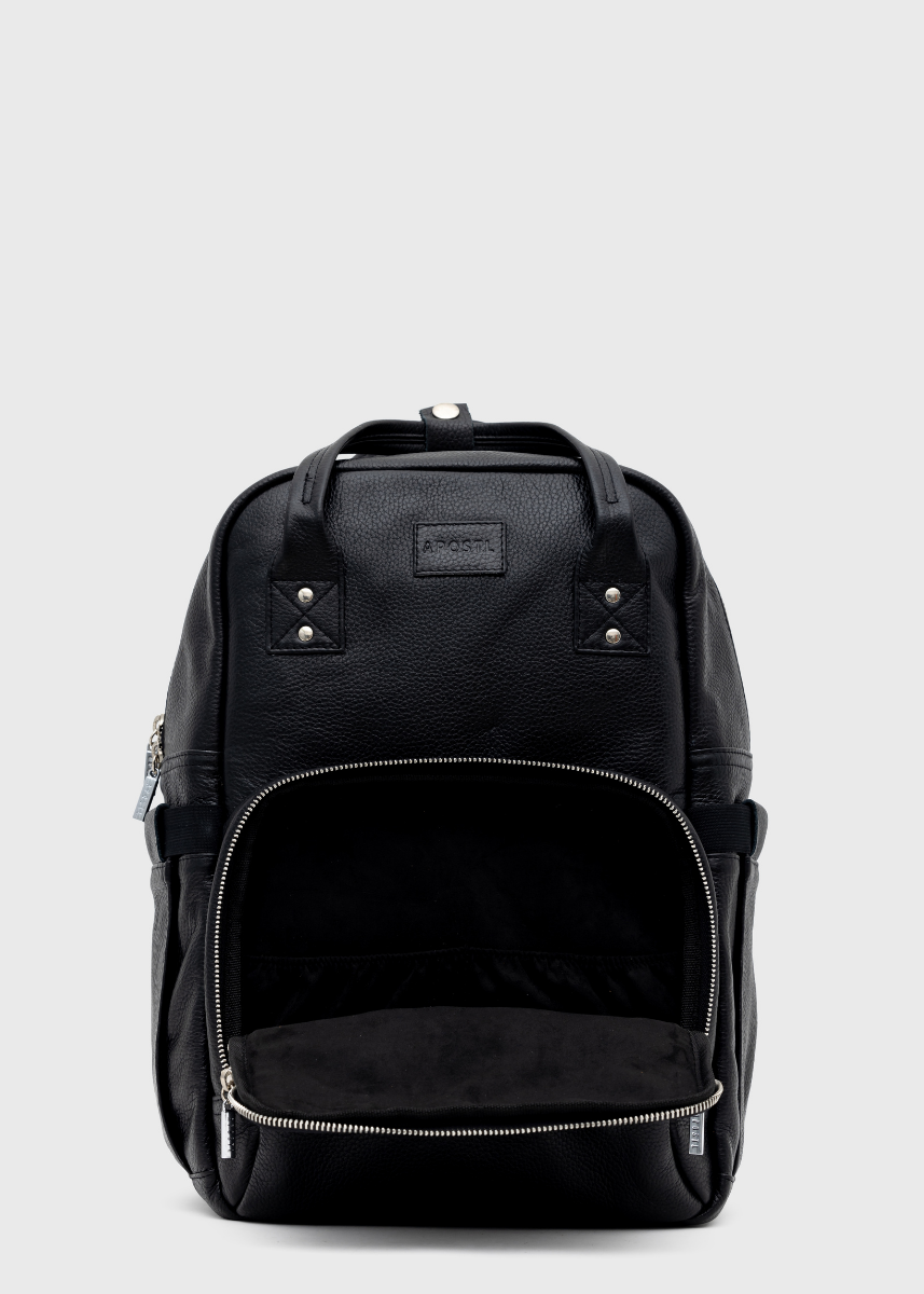 Vienna Bag - LUXE Pebble Leather - Black -