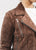 Junia Suede Leather Jacket - Tan -